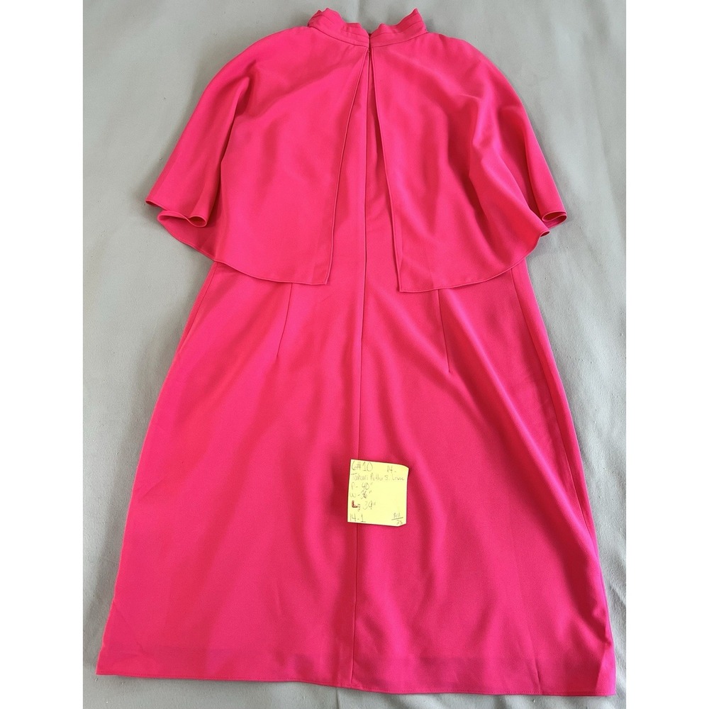 TAHARI ARTHUR S. LEVINE Dress Sz 14 Pink Women's Coquette - Picture 7 of 12
